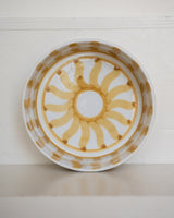 Salad Bowl Yellow Ceramic
