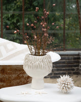 Vase Seaweed Ceramic Offwhite